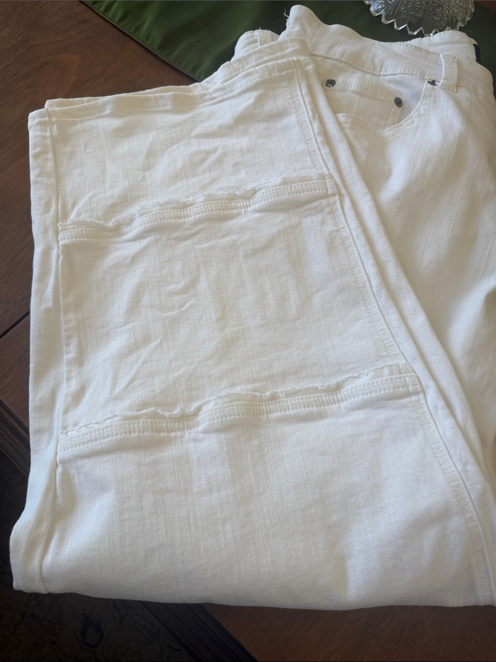 Universal Standard x ERDEM White Denim Jeans - Picture 3 of 6